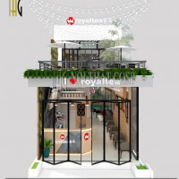 Thiết kế nội thất quán trà sữa Royal Tea - Phan Thiết